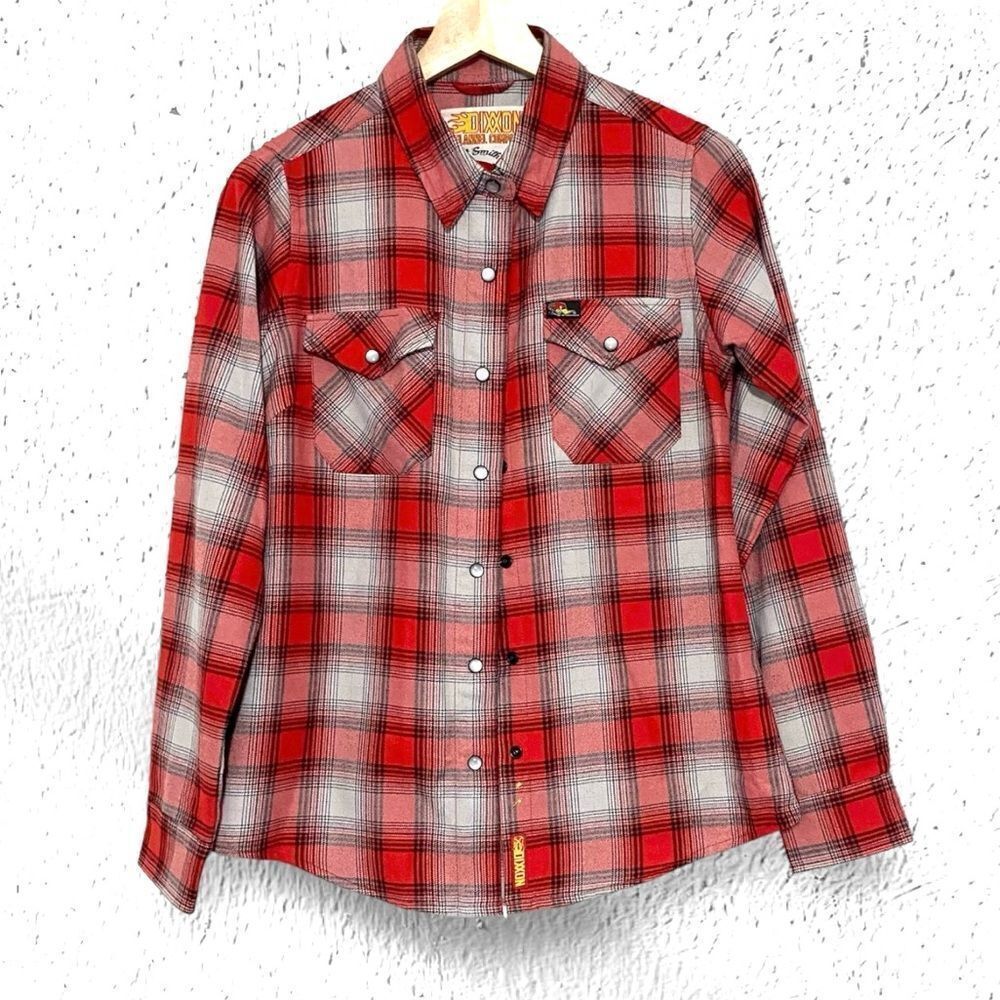DIXXON Shirt Flannel NEW Clay Smith Pearl Snap Coastal Cowgirl Women’s Size S - Picture 9 of 11